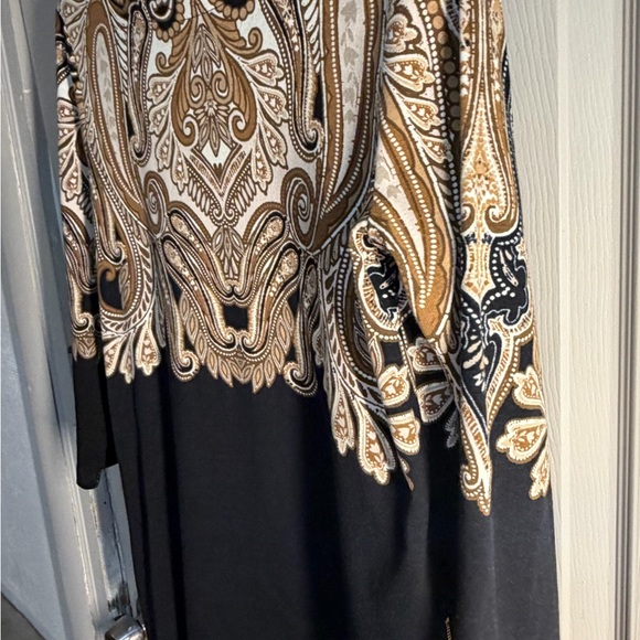 Rafaella Black and Brown Paisley Top - Picture 4 of 6